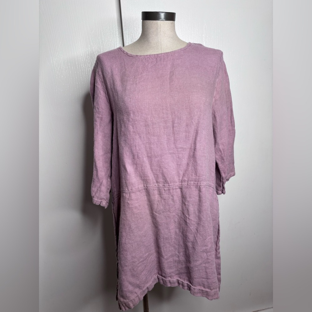 Bryn Walker size Women’s Purple 100% Linen Tunic Top